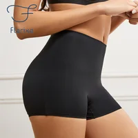 Flarixa-Boxer taille haute sans couture pour femme, short anti-frottement, culotte garçon, sous-vêtement 2