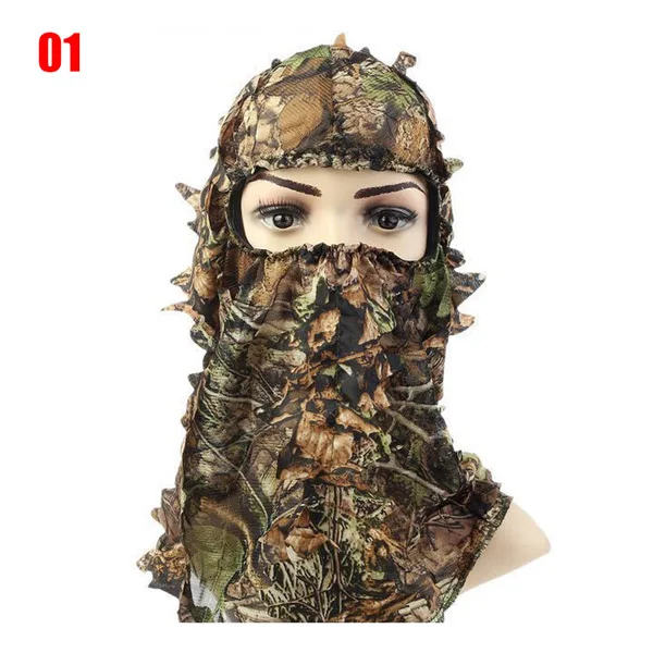Outdoor Tactical Balaclava Hat Cap Full Face Mask Camouflage Airsoft Ghillie CS War Game Accessories