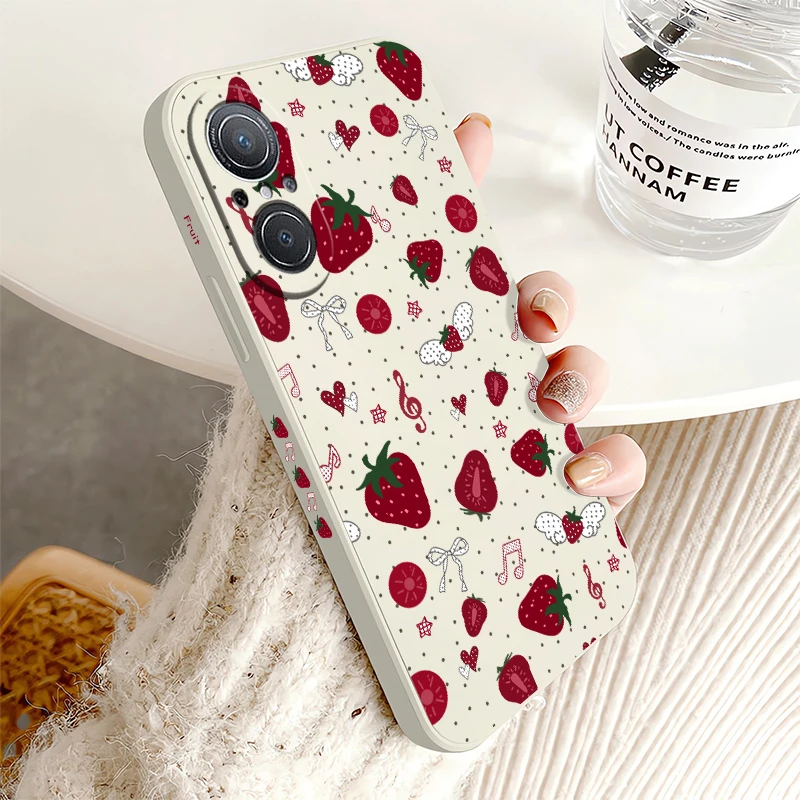 Strawberry Shockproof Matte Silicone Soft TPU Phone Case