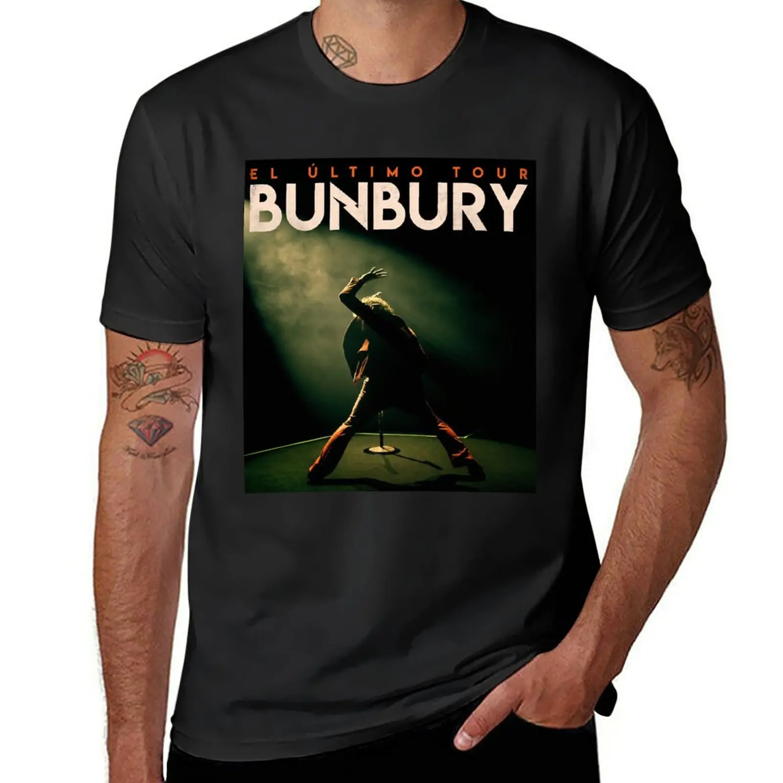 New El Ultimo Tour Bunbury T-Shirt Summer Top Magliette Grafiche Magliette Divertenti Abbigliamento Uomo