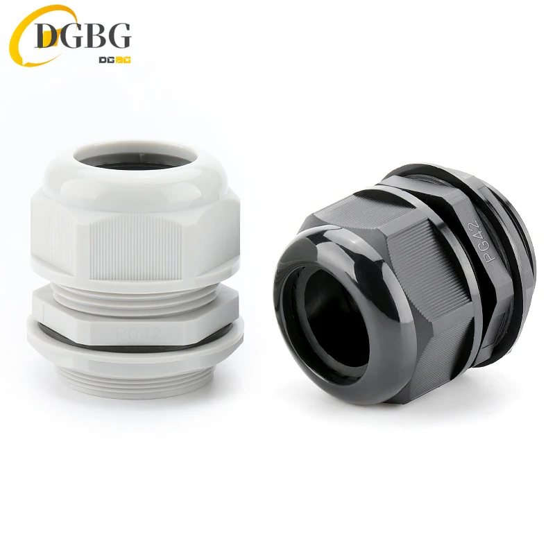 10Pcs Waterproof Cable Gland Cable entry IP68 PG7 for 3-6.5mm PG9 PG11 PG13.5 PG16 PG19/21 White Black Nylon Plastic Connector