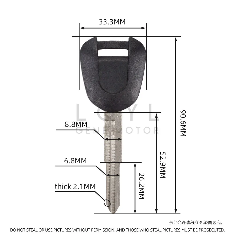 3PCS 새로운 빈 키 오토바이 CBR600RR CBR1000RR CBR900RR CBR954RR VTR1000 NC700 CB400 CBR600 F4 용 미가공 키 교체
