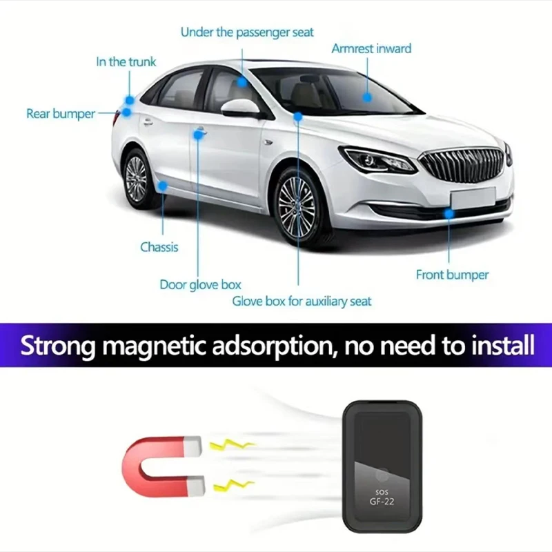 GPS Mini Personal Portable 4G Locator Anti-loss Alarm Motorcycle Car Precision Locator Auto Tool