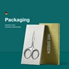 MR.GREEN Facial Hair Scissors Rounded Professional Stainless Steel Mustache Nose Hair Beard Eyebrows Eyelashes Trimming Clippers 6