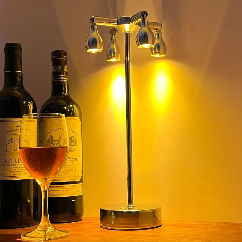 LED Retro Touch Dimming Charging Desk Lamp Outdoor High Pole Spotlights Atmosphere Decoration Small Night Lights table lamp led night lamp