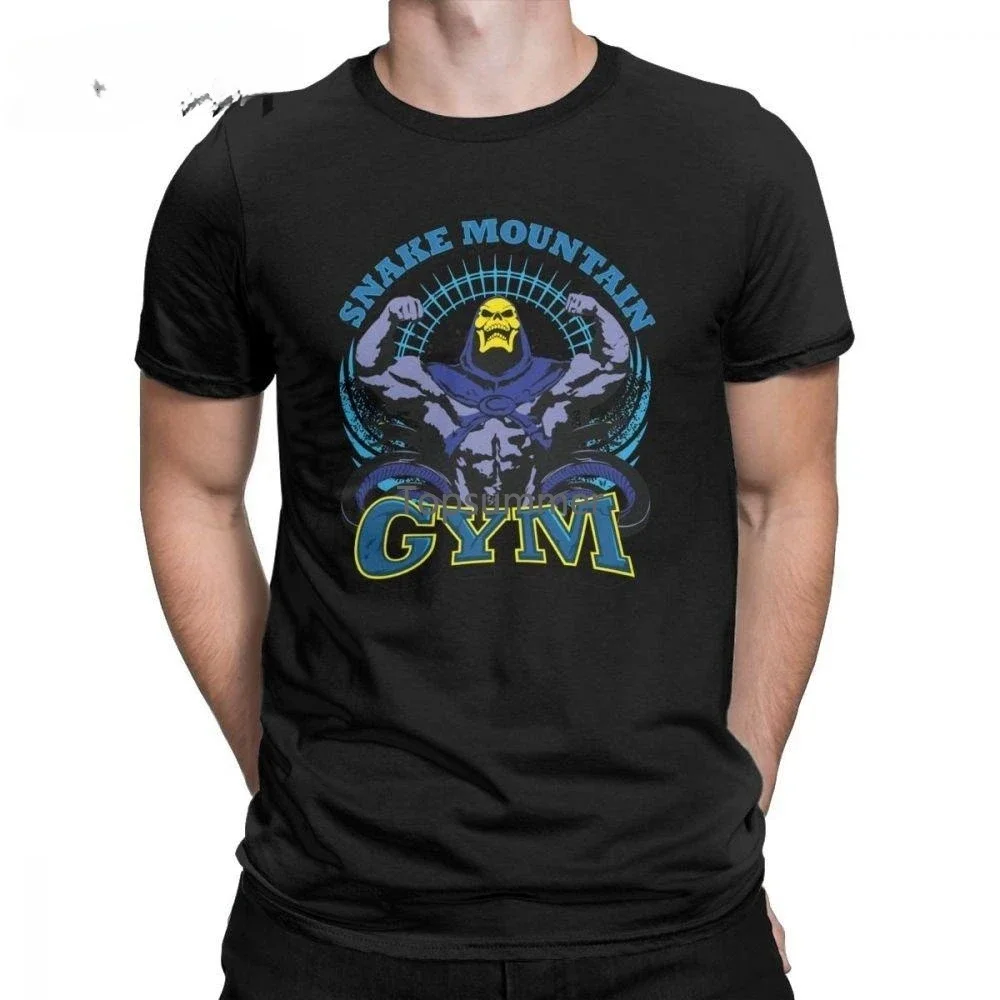 

Snake Mountain Gym Workout Bodybuilding Fitness Men'S T Shirt He-Man And The Masters Of The Universe Funny Tees T-Shirt Cotton