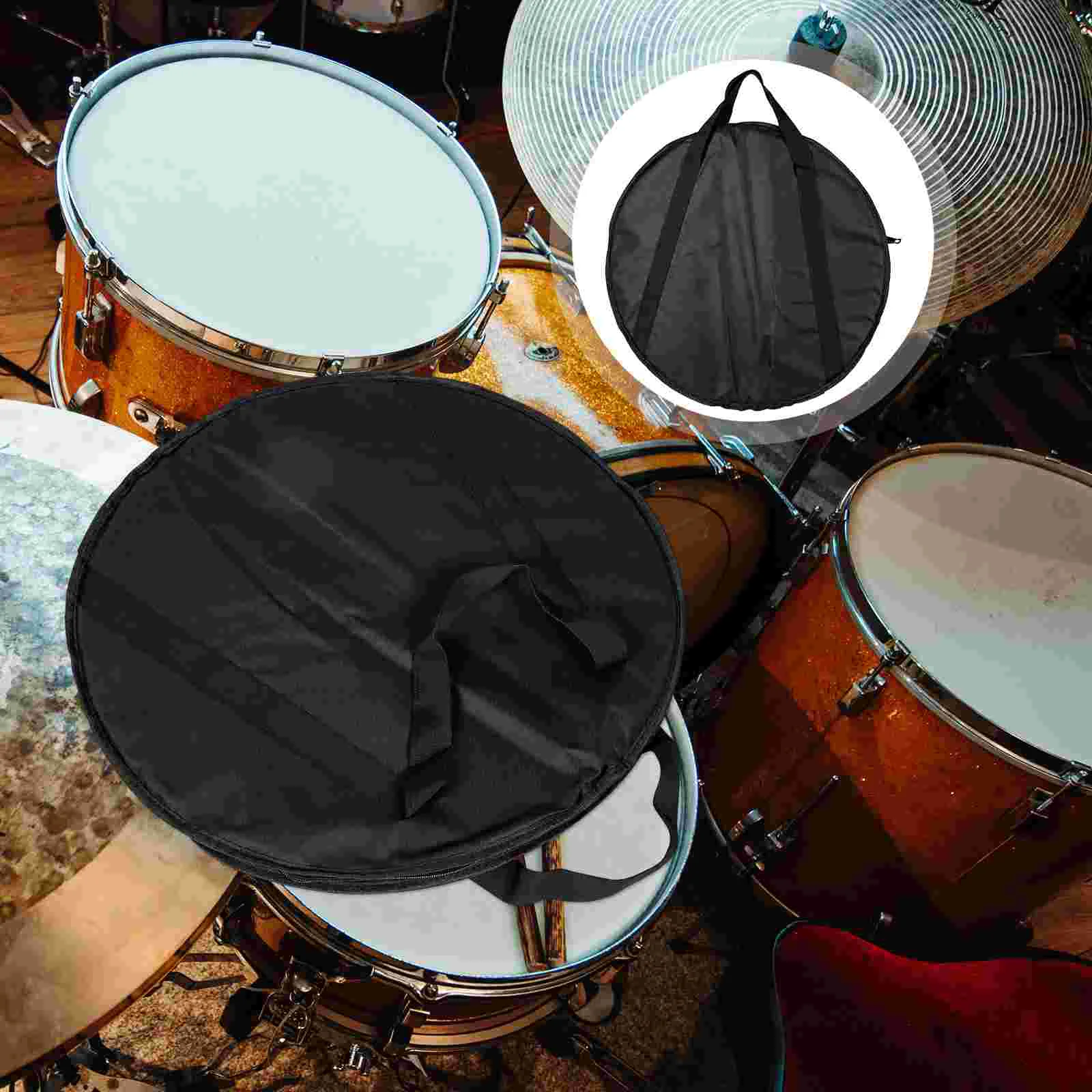 

Inch Cymbal Bag Portable Cymbal Bag Convenient Dumb Drum Pad Carrying Bag For Protection Black Cymbal Bag