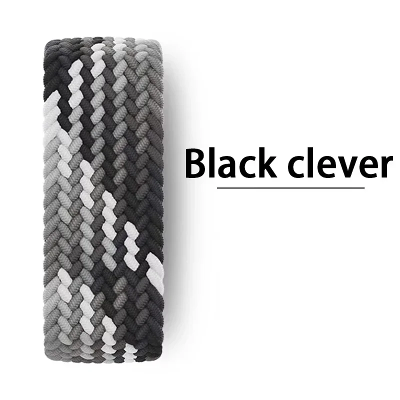 Braided Nylon Solo Loop Watch Band - Adjustable Strap Bracelet Accessory