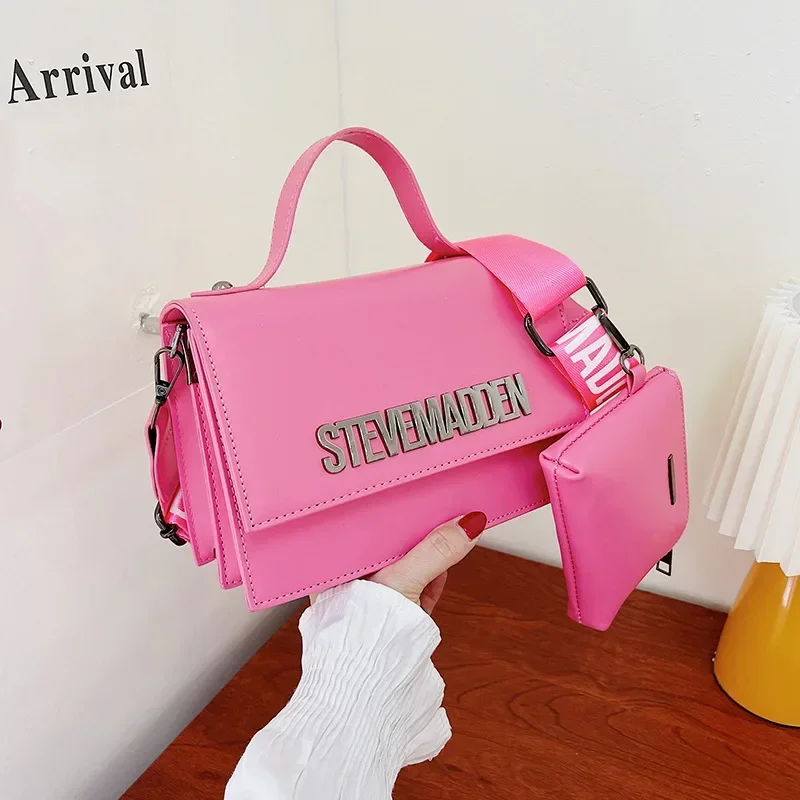 

Cross-Border Fashion Handbags Popular Letters Stereotyped Small Square Bags Crossbody Bag College Students Shoulder Messenger Ba