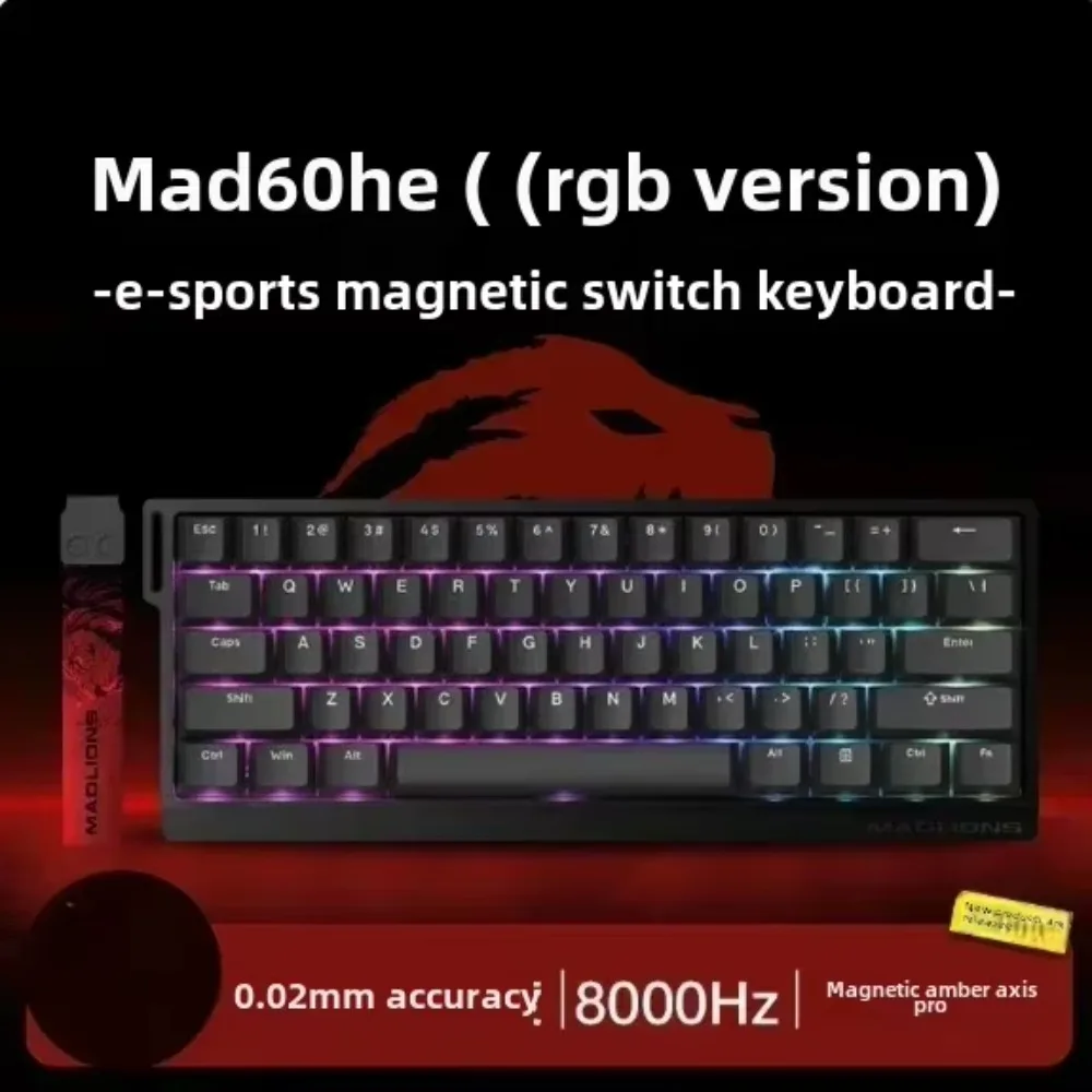 MADLIONS MAD 60/68HE ゲーミング磁気スイッチキーボード有線ホット