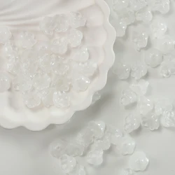 Colorful Lily of The Valley Flower Glass Beads - 120pcs (Pebble Beige)
