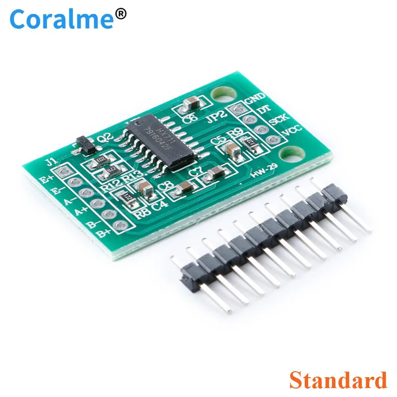 HX711 Weighing Sensor Module AD Weight Pressure Sensor Mini Standard Dual-Channel Dedicated 24-bit Precision Module
