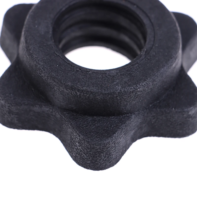 Description Picture 5 of item1Pc Black Dumbbell Hex Nut Dumbbell Rod Nut Spinlock Collars for Barbells Bars Training Sports
