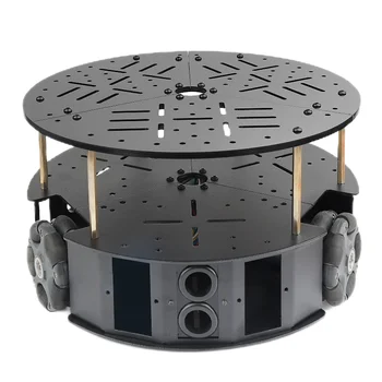 5 kg di carico 58mm omnidirezionale telaio a 3 ruote con motore DC 3WD Omni Robot mobile Omni Robot Smart Car per Arduino Robot Kit fai da te