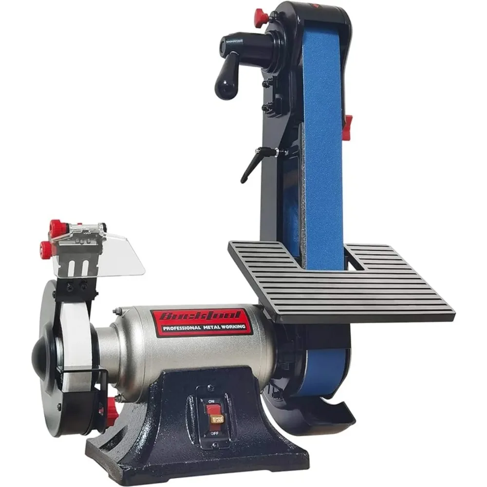 Combo 2" x 42" Belt Sander 6" Bench Grinder Knife Sharpener with Large Work Table BG2600 Upgraded Model