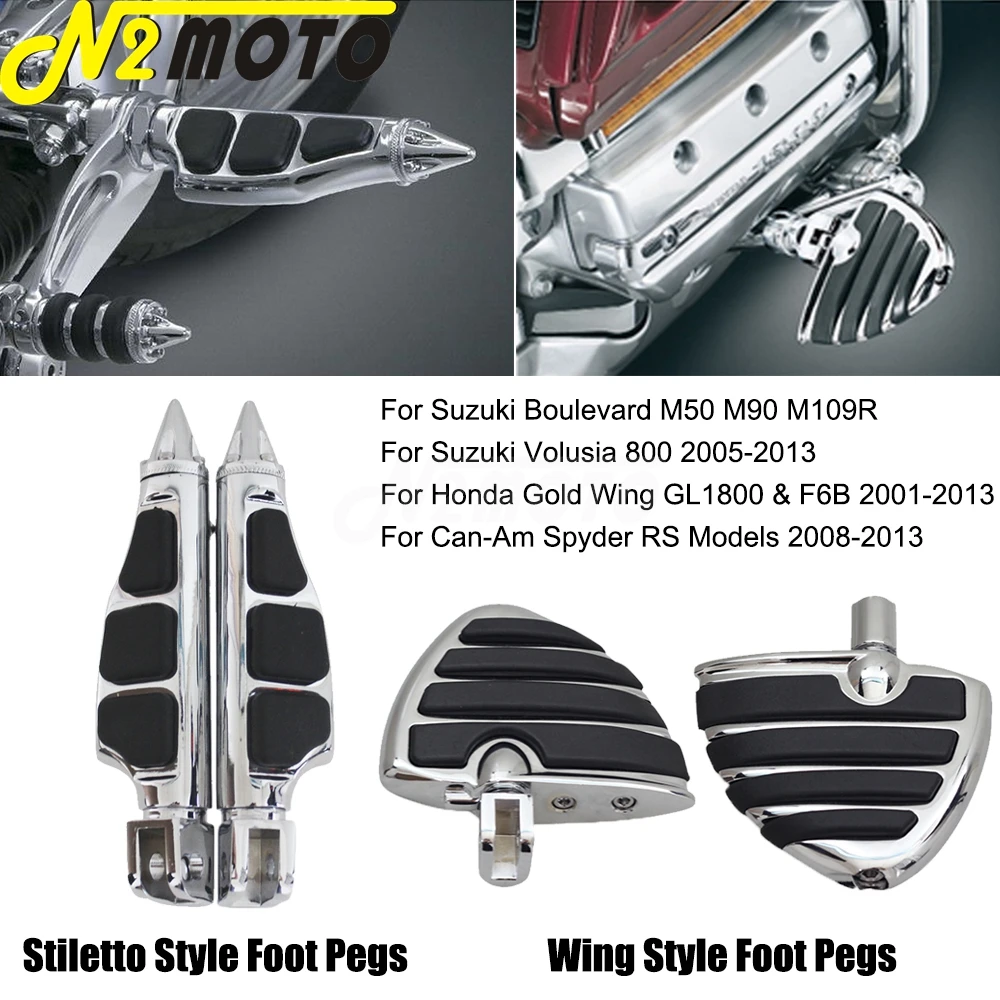 

Мотоциклетная подставка для ног на шпильке для Suzuki 8-2001 подножки для Honda Goldwing GL1800 F6B 2013-