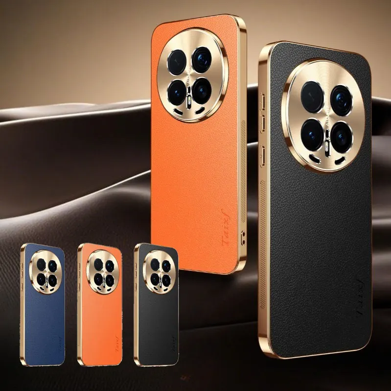 Honor Magic 8 PU Leather Plating Shockproof Lichee Pattern Case