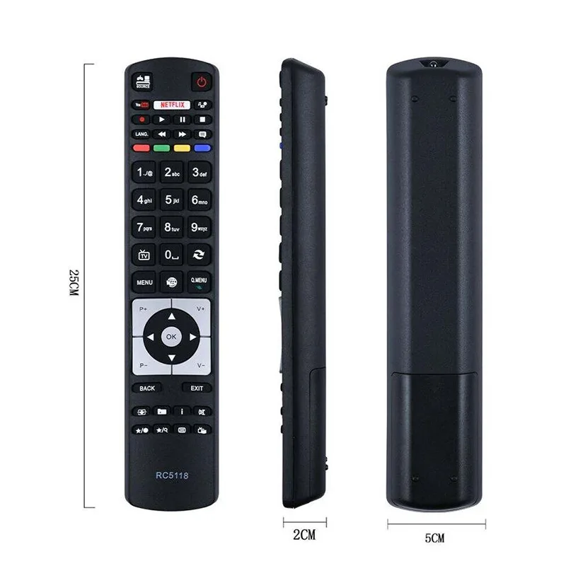 

NEW RC5118 Remote Control Replacement For Telefunken TV RC5117 65AO2SB 22HYC06 24HBC05 24HBC05A 24HYC05 32HBC01 32HBC01A 50HYT62