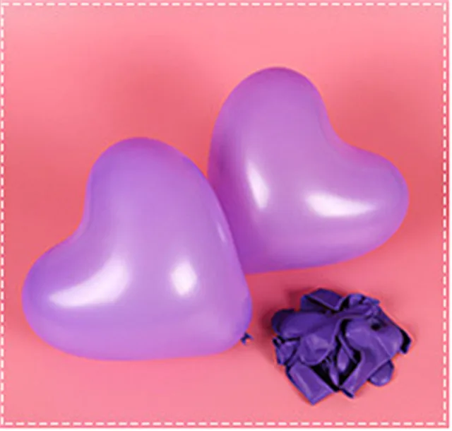 Set of 10/20 Red Heart-Shaped Macaron Balloons - 12 Latex Party Decorations for Birthdays, Weddings, and Baby Showers