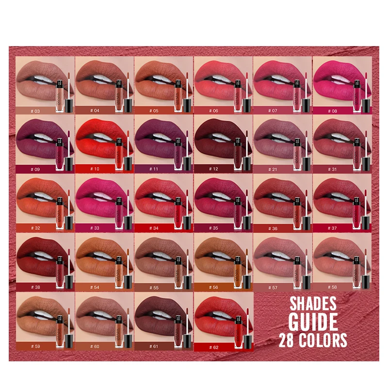 IMAGIC 1pcs matte Sexy 28 colori Matte Lipstick lipgloss Waterproof Long Lasting Gloss Beauty makeup lip gloss fashion lip