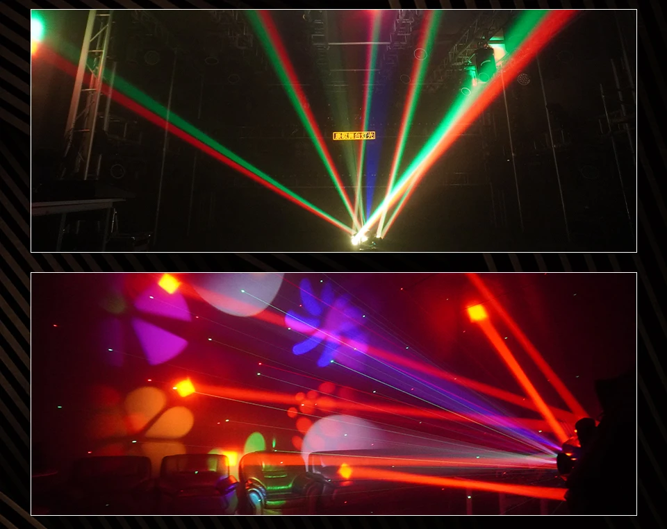 RGBW 6 Head Moving Head Pattern Beam Light 120W Six Arm DMX 6x10W DJ Bar Strobe