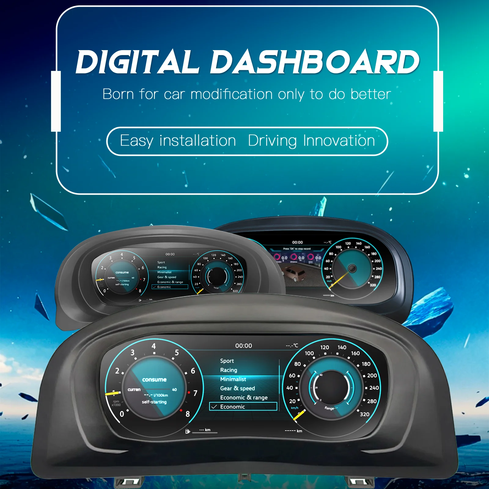 12.3‘’ Navidigital Dashboard Cluster For VW Golf 7 MK7 2013-2020 Years Support HDMI Carplay Radio Instrument Panel Cockpit - 2