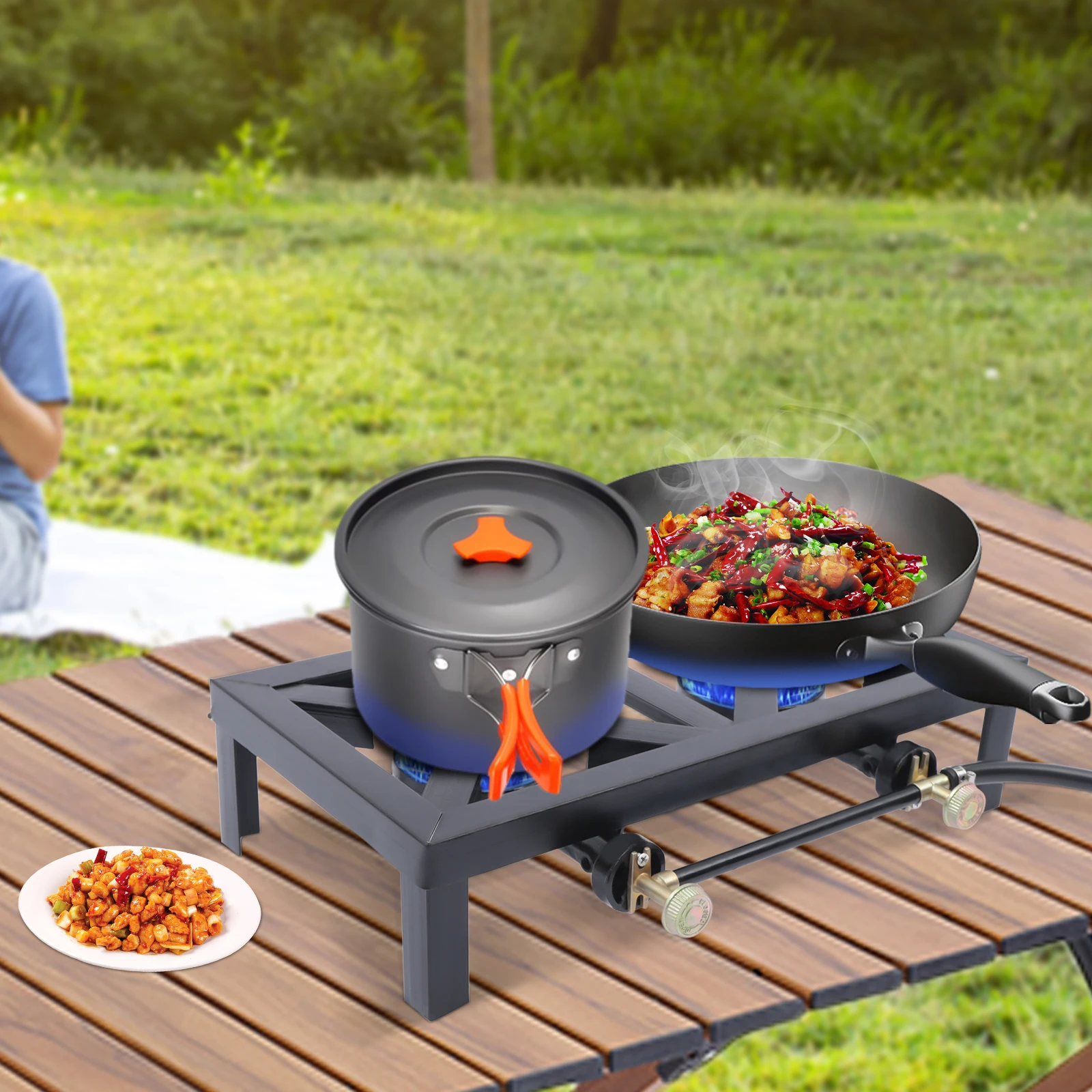 https://ae01.alicdn.com/kf/S8b722948479e4ce2a82f8d20f2f35f314/Portable-Double-Burner-Outdoor-Gas-Stove-Hiking-Fishing-Propane-Gas-Cooker-With-Hose-For-Patio-Camping.jpg