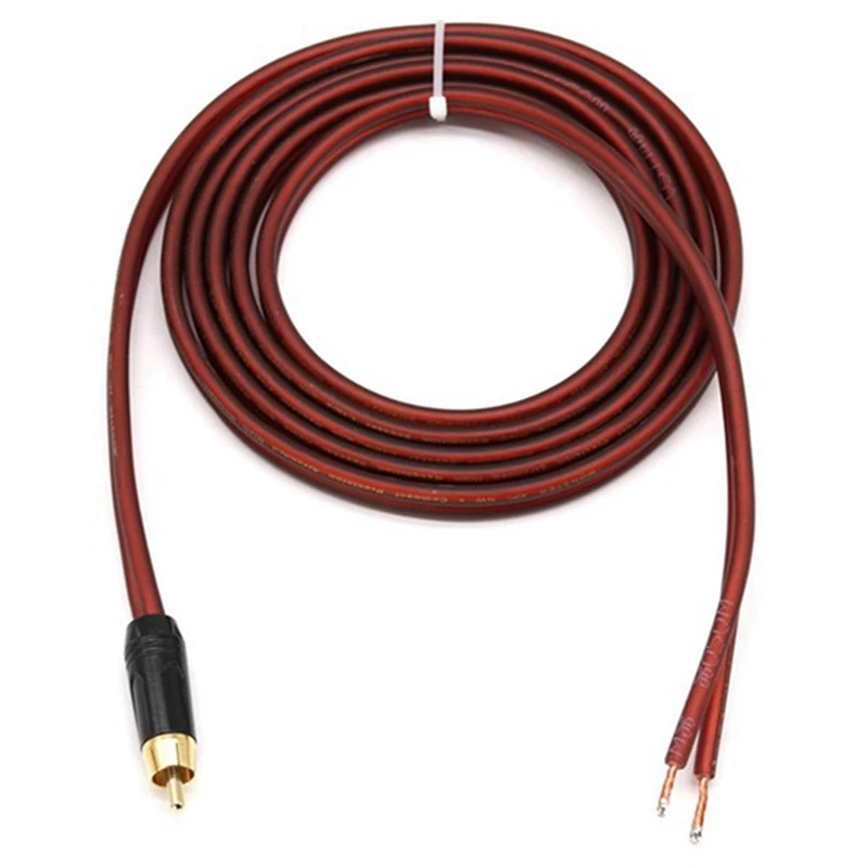 

RCA Speaker Cable Bare Wire Speaker Wire to RCA Plug,Replace RCA Plug Connector Adapter to Bare Wire Open Audio Video
