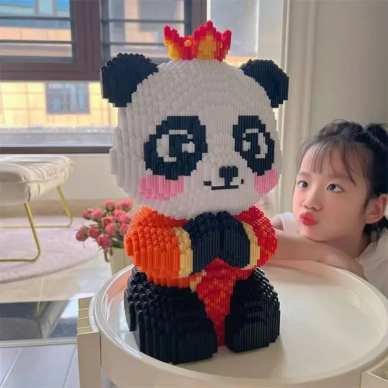 Giant Panda Building Blocks Cute Little Panda Small Particle