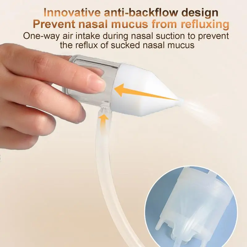 Toddler Nasal Aspirator Manual Nose Aspirator Toddler Booger Sucker Strong Suction Nose Cleaner Portable Hand Puller For