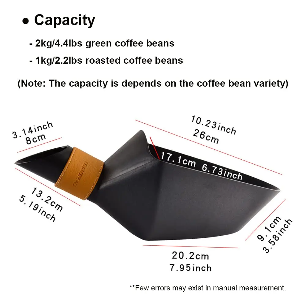 Description Picture 4 of itemCAFEMASY Kitchen Accessories Large Container Shovel For Coffee Bean Flour Ice Cubes Capacity Measuring Tool Scoops 500g 1kg 2kg