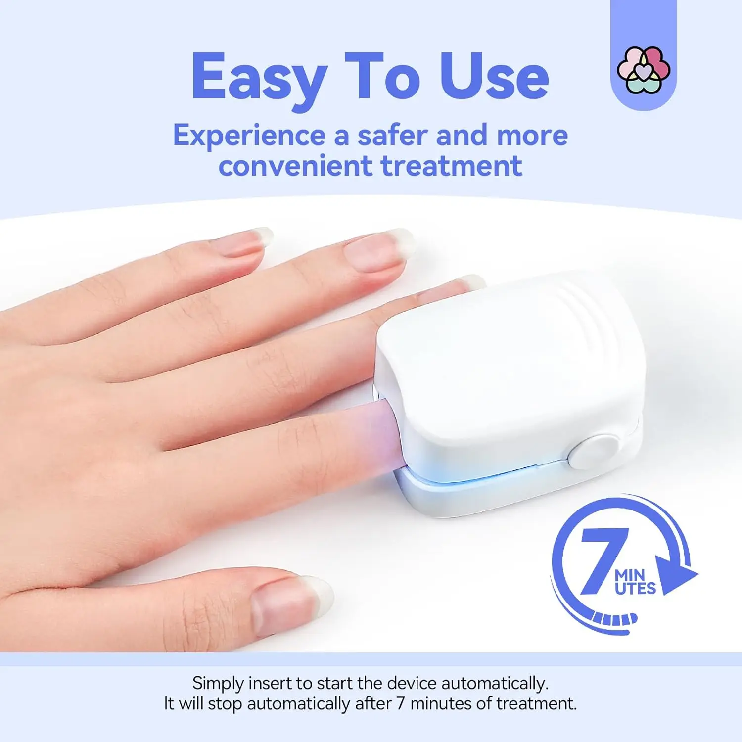 Fungal Nail Treatment LED Laser Device Cleaning Onychomycosis USB Charge 905nm Infrared Light 470nm Blue Light Nail Salon nail fungus remover