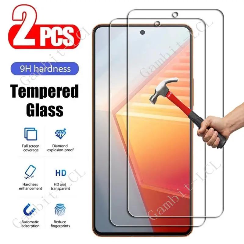 

2 шт. для Vivo Y77e 5G iQOO 10 11 9 SE 9T Neo 6 7 Racing Z6 Lite Z6x S12 S9 S9e V21 V21e 4G Защитная пленка из закаленного стекла