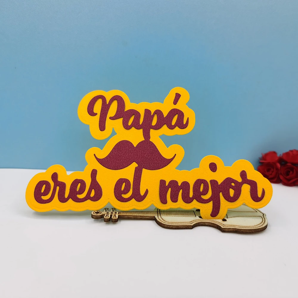 

Spanish Words Metal Cutting Dies Scrapbooking Embossing Folders For DIY Album Card Making Craft Stencil Greeting Photo Paper