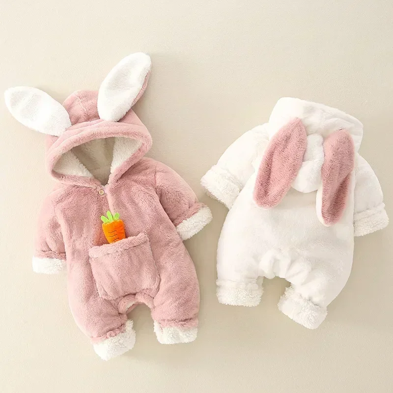 Baby Girl Winter Clothes Baby Boy Buy Newborn S Girls Winter Cute Ear Fleece Jumpsuit Romper Warm Baby Boy Coat Winter Baby Girl Clothes