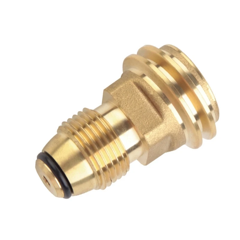 

Propane POL Service to QCC Outlet Brass Adapter Part Camping Outdoor Propane Inflation Connector Gas Stove
