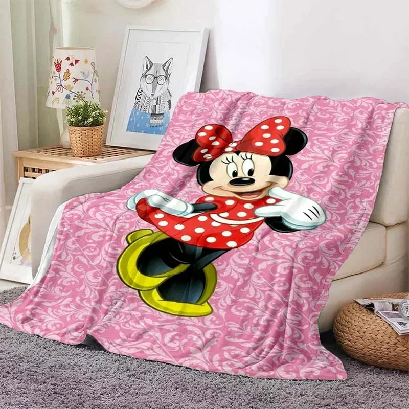 thumbnail image 1 of Manta ligera con estampado de Mickey Minnie de Disney para sala de estar, dormitorio, habitación de los niños, manta cálida, regalo de Navidad, 1 of 4