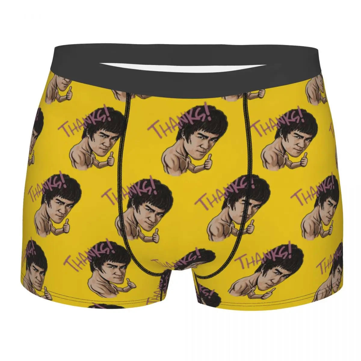 

The Dragon Master Bruce Lee Kung Fu Men's Boxer Briefs Highly Breathable Underpants Top Quality 3D Print Shorts Gift Idea