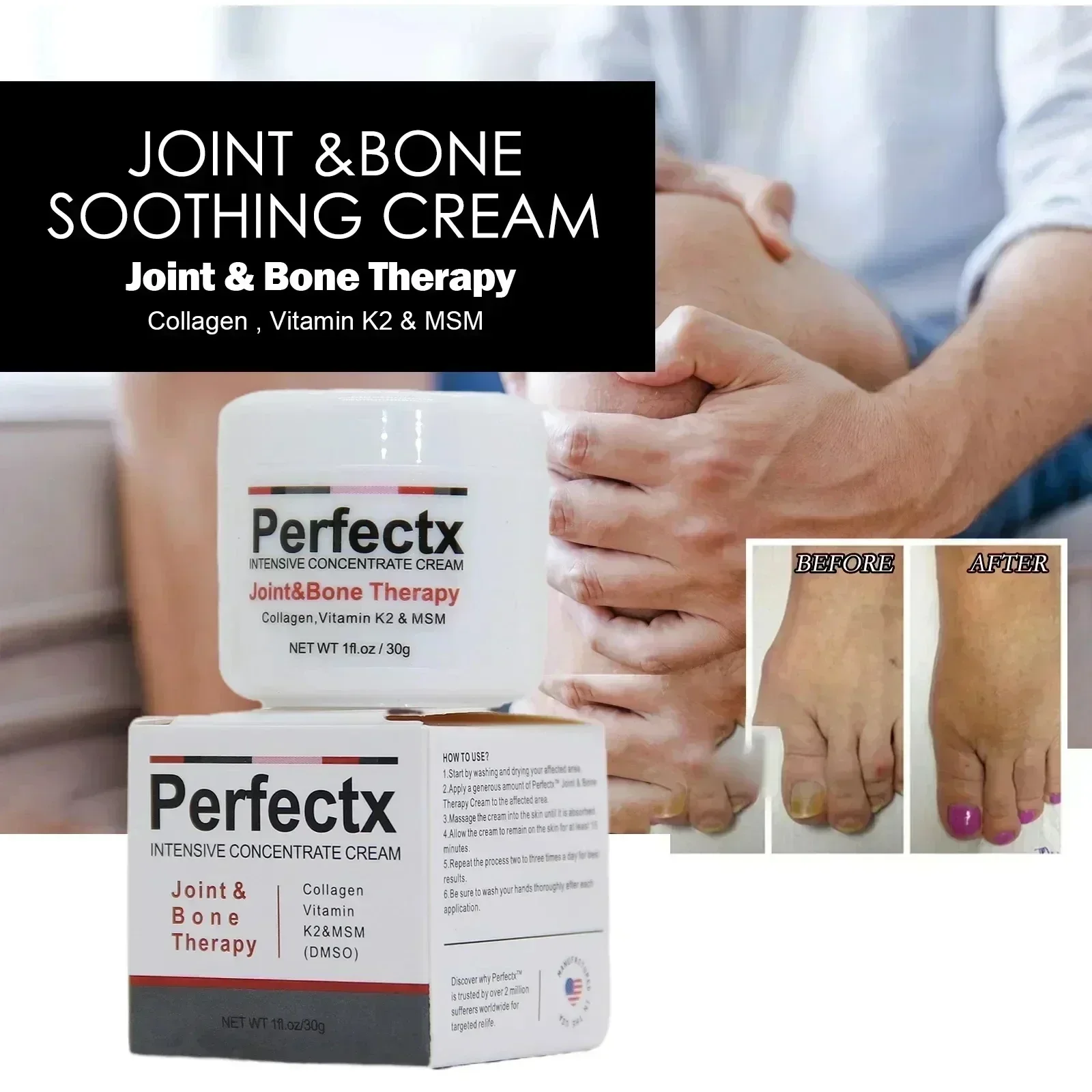Joint Repair Cream 10PCS Perfectx Relieve Knee Lumbar Spine Leg Neck Soreness Body Health Active Counterpain Joint Care joint care cream