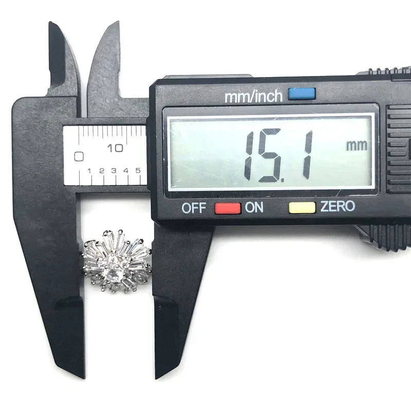 모조 다이아몬드 크리스탈 모피 버튼, 큐빅 지르코니아 버튼, 코트용 장식 CZ 재봉 버튼, 캐시미어 니트 가디건, 로트당 5 개