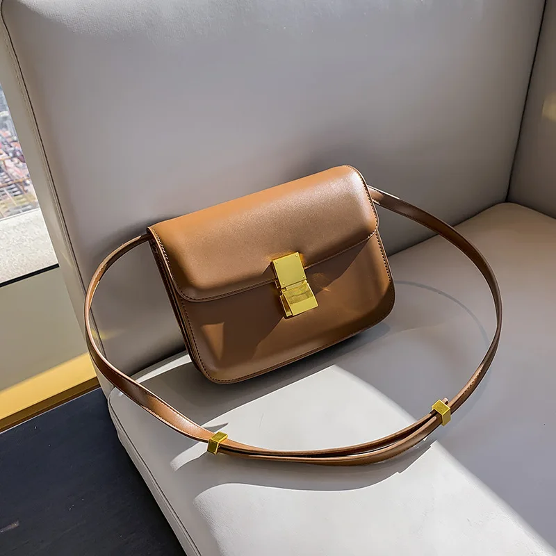 Fashion Bag One New Shoulder Genuine Leather Crossbody High Quality Casual Exquisite Handbag For Woman Messengerversatile Luxury