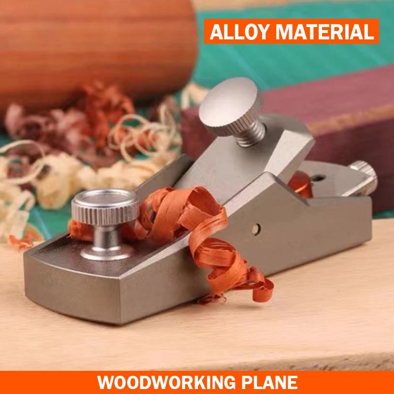 

Mini aluminum alloy hand planer woodworking planer European flat planer bottom edge woodworking planer DIY woodworking tool
