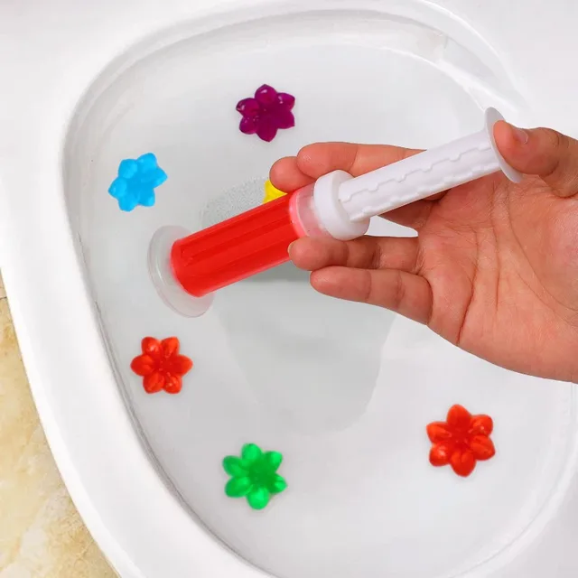 5/1PCS Detergente per WC Gel Fiore Scarico Aromatico Detergente per la pulizia della toilette Deodorante per ambienti Rimuovere gli odori Strumenti per il bagno domestico 5