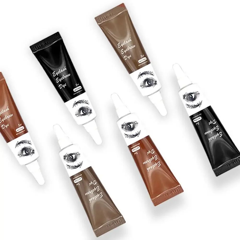 15-Minute Fast Henna Eyelash Eyebrow Dye Tint Professional Easy Dye Gel Eyelash Brown Black Color Tint Cream Kit Eyebrows Suit - Image 4