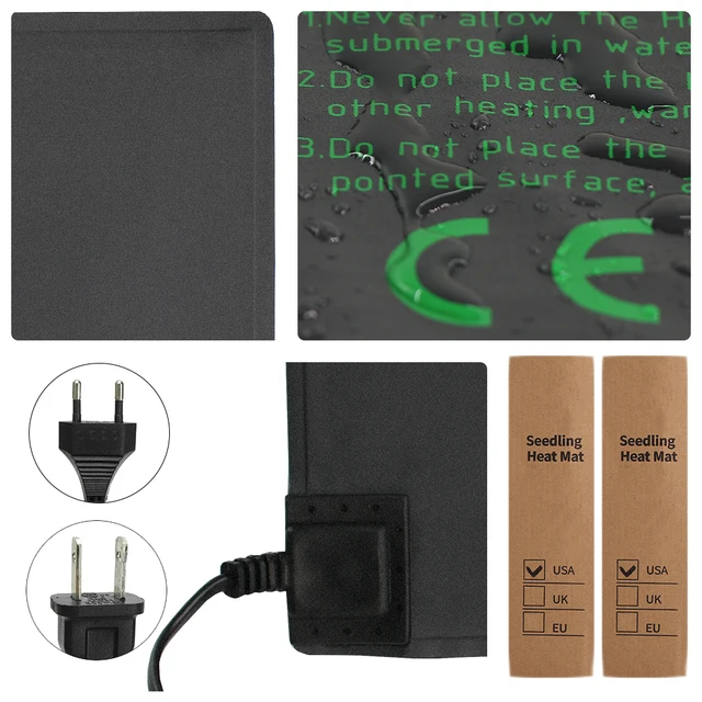 Tartós Palánta Hőkezelő Szőnyeg Hüllő Brooder Fűtőpad 24X52Cm 52X52Cm 121X52Cm Vízálló Beltéri Vetőmag -Indító Növény Meleg - Image 4