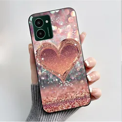 Luxury Fashion Butterfly Flower Painted Black Soft TPU Silicone Phone Case - Nokia HMD Pulse Plus (HEI - TPU302)