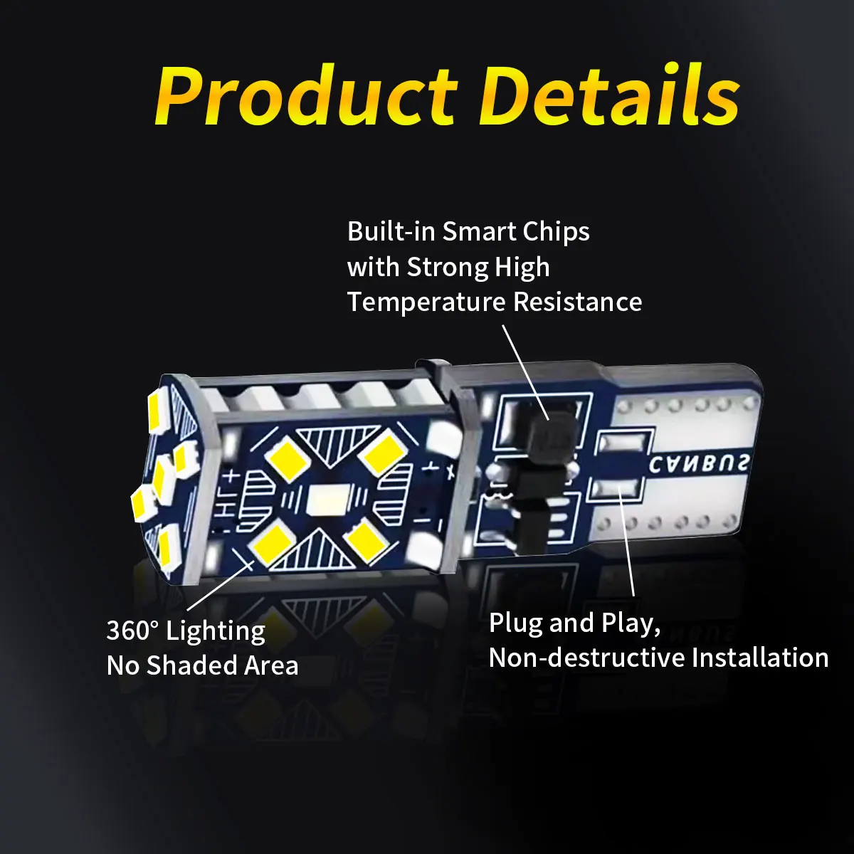Super Powerful T10 LED Bulbs Image 1