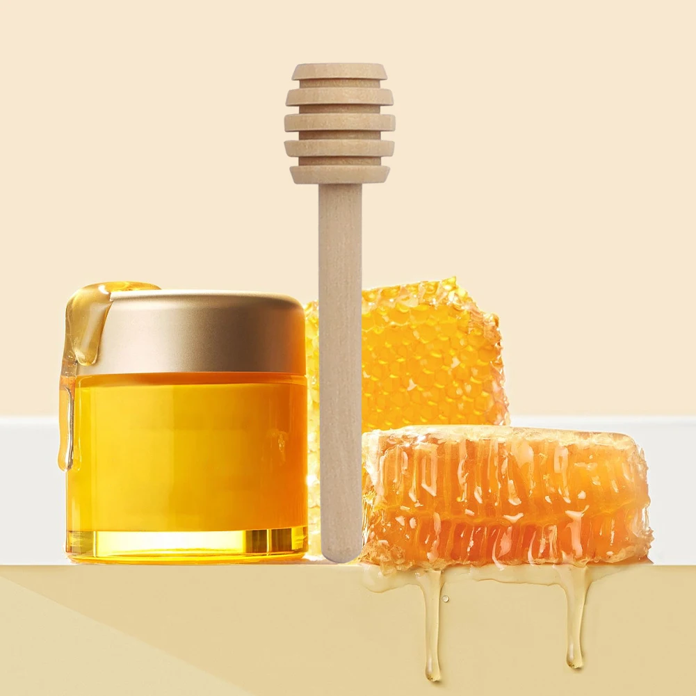 20 Pieces Honey Sticks Wooden Honey Sticks 3 Inch Mini Honeycomb Sticks Honey Mixer Stick Honey Stick For Honey Jar Wedding Party Gift - View #13