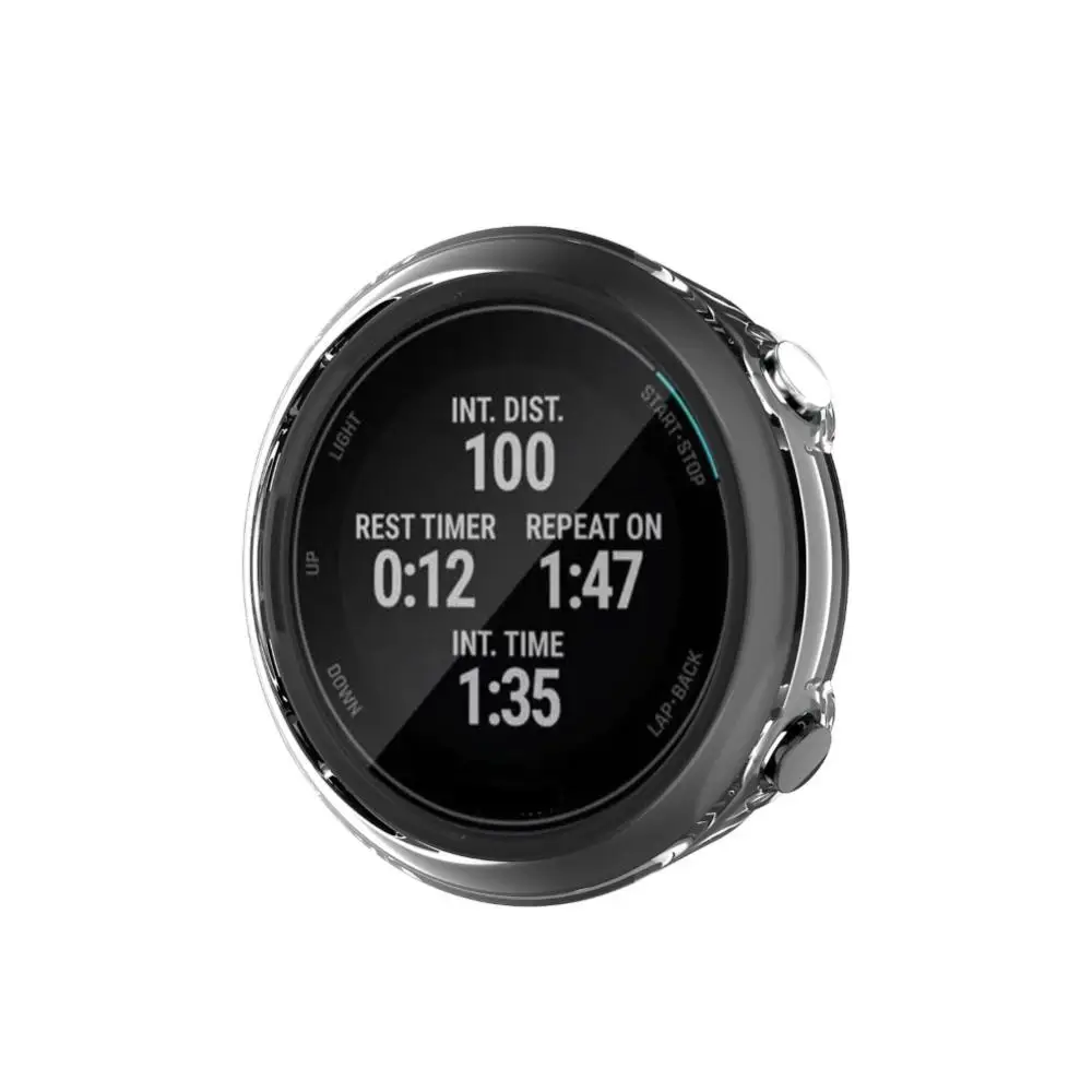 Custodia Protettiva Tpu Smart Watch Frame Bumper Case Protector Per Garmin Swim 2