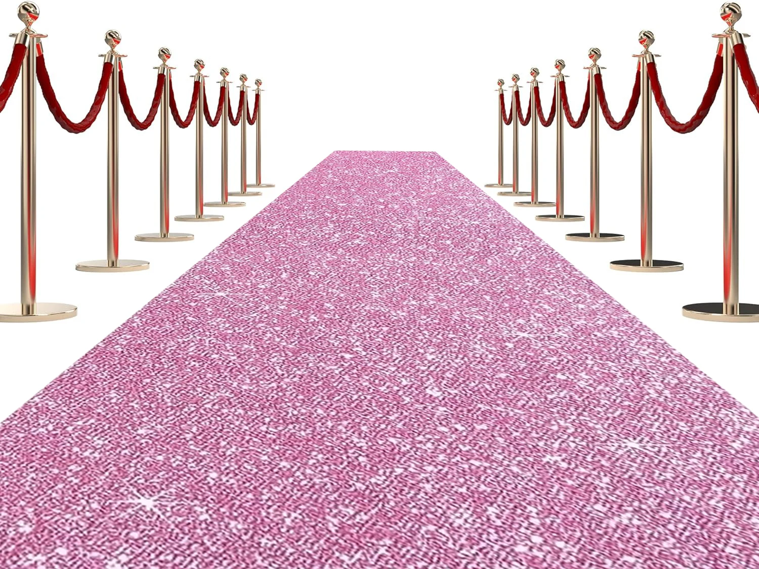 Sparkling pink large carpet non slip washable perfect for wedding aisles parties holiday decorations and home decor wedding carpet